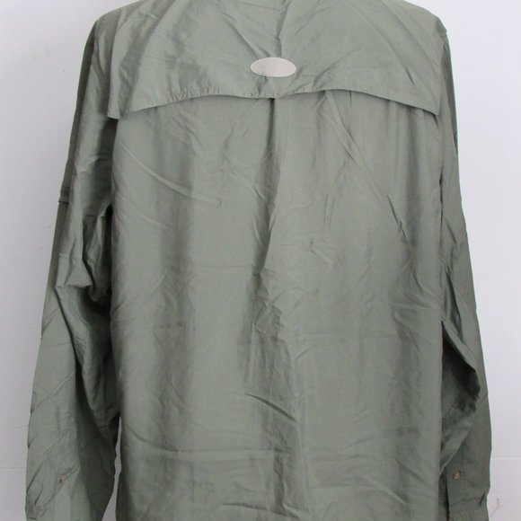 Ducks Unlimited Men's Shirt XXL Olive Green Vented Fishing Hunting Long Sleeve - Picture 14 of 16